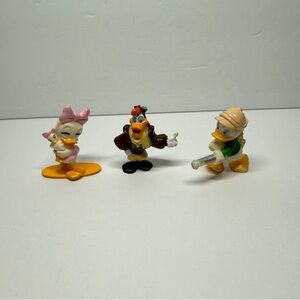 Vtg Lot of 3 Disney Duck Tales Kellogg's Cereal Promo Toys Dewey Webby Launchpad